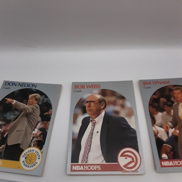 1990 NBA Hoops Coach Cards 7 Count - Picture 3 of 9